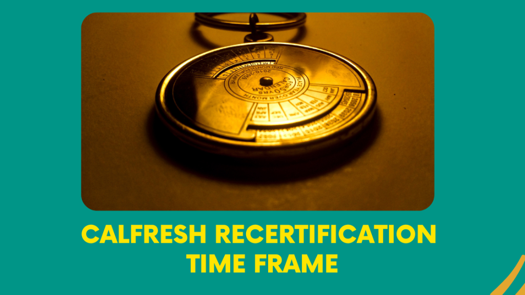 CalFresh Recertification Time Frame